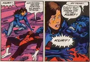 Kitty Pryde and Kurt Wagner Nightcrawler