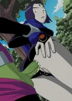 Teen Titans Raven and Beast Boy