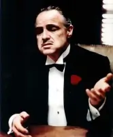 Marlon Brando as the Godfather