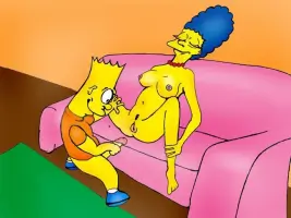 Marge and Bart Simpson Fucking