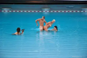 Blonde and Brunette Pornstars by the Pool