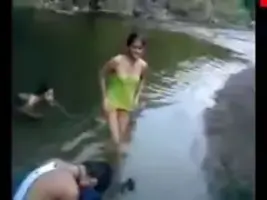 Naked Indian Girls River Bathing