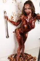 Chocolate Syrup Covered Woman Nude