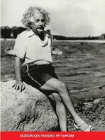 Albert Einstein at Beach