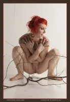 Old Tart Gina Tattooed Amateur Redhead