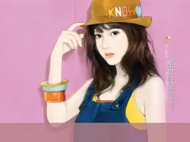 Chinese Art Paintings of Sweet Girls