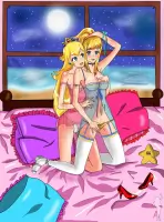 Sexy Princess Peach Daisy and Rosalina