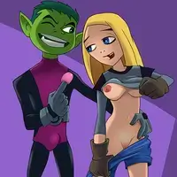 Teen Titans Terra and Beast Boy