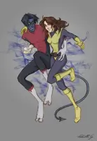 X-Men Kitty Pryde Wolverine and Nightcrawler