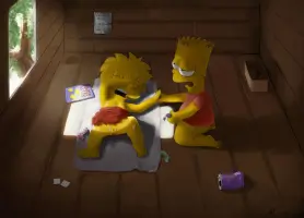 Bart and Lisa Simpson Porn