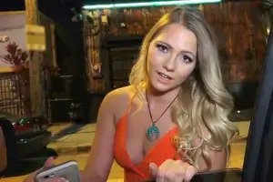 Sapphire Lily Blonde College Chick Goes Wild